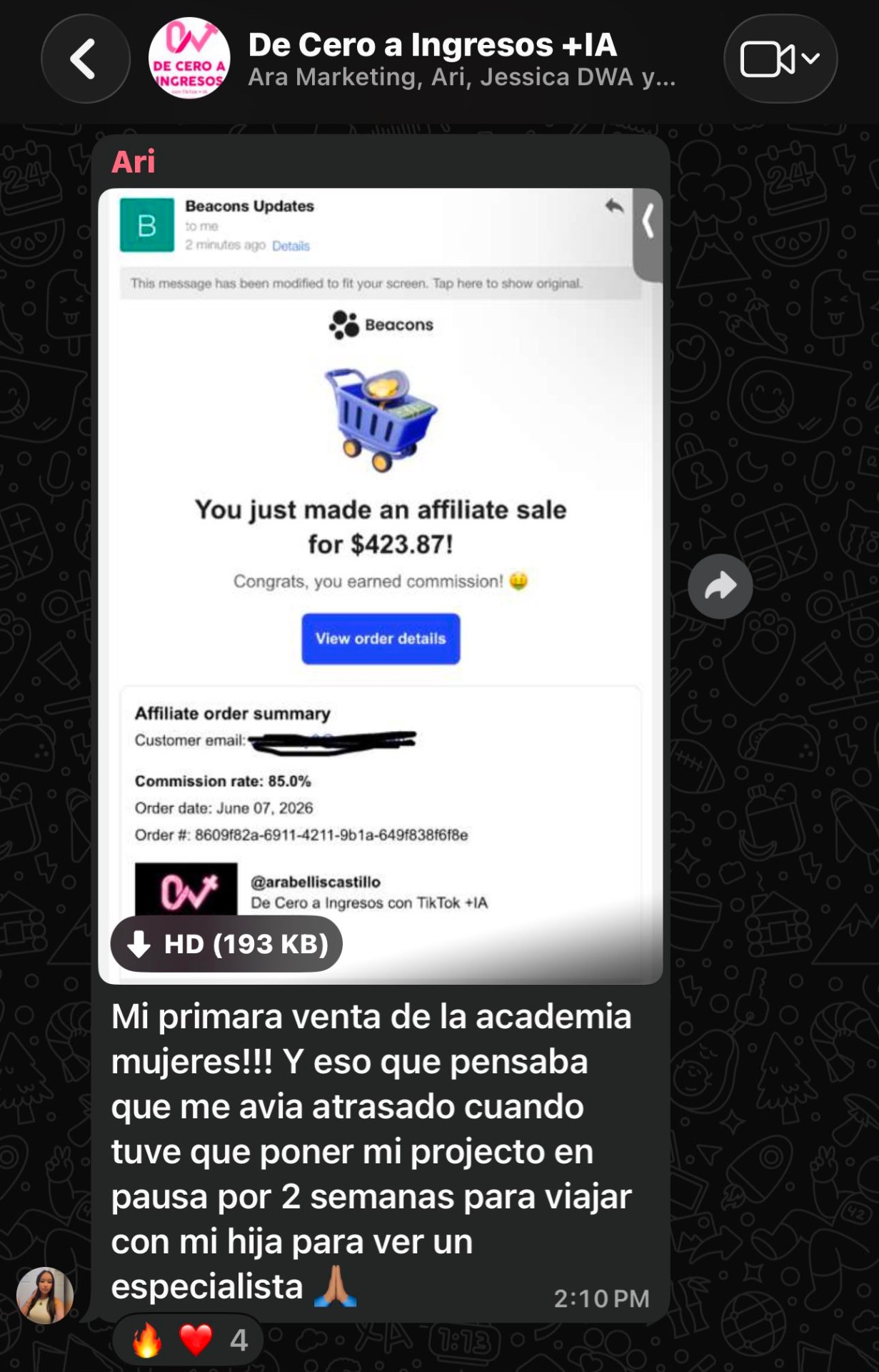 Estudiante de la academia